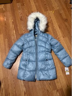 Michael Kors Big Girls Stadium Puffer Jacket - Dark Chamb- Size 14