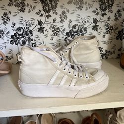 Used White Platform Adidas 