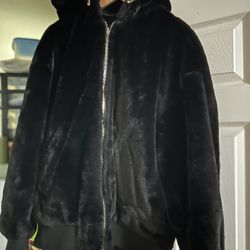 Zara men's large Reversible Fur Jacket