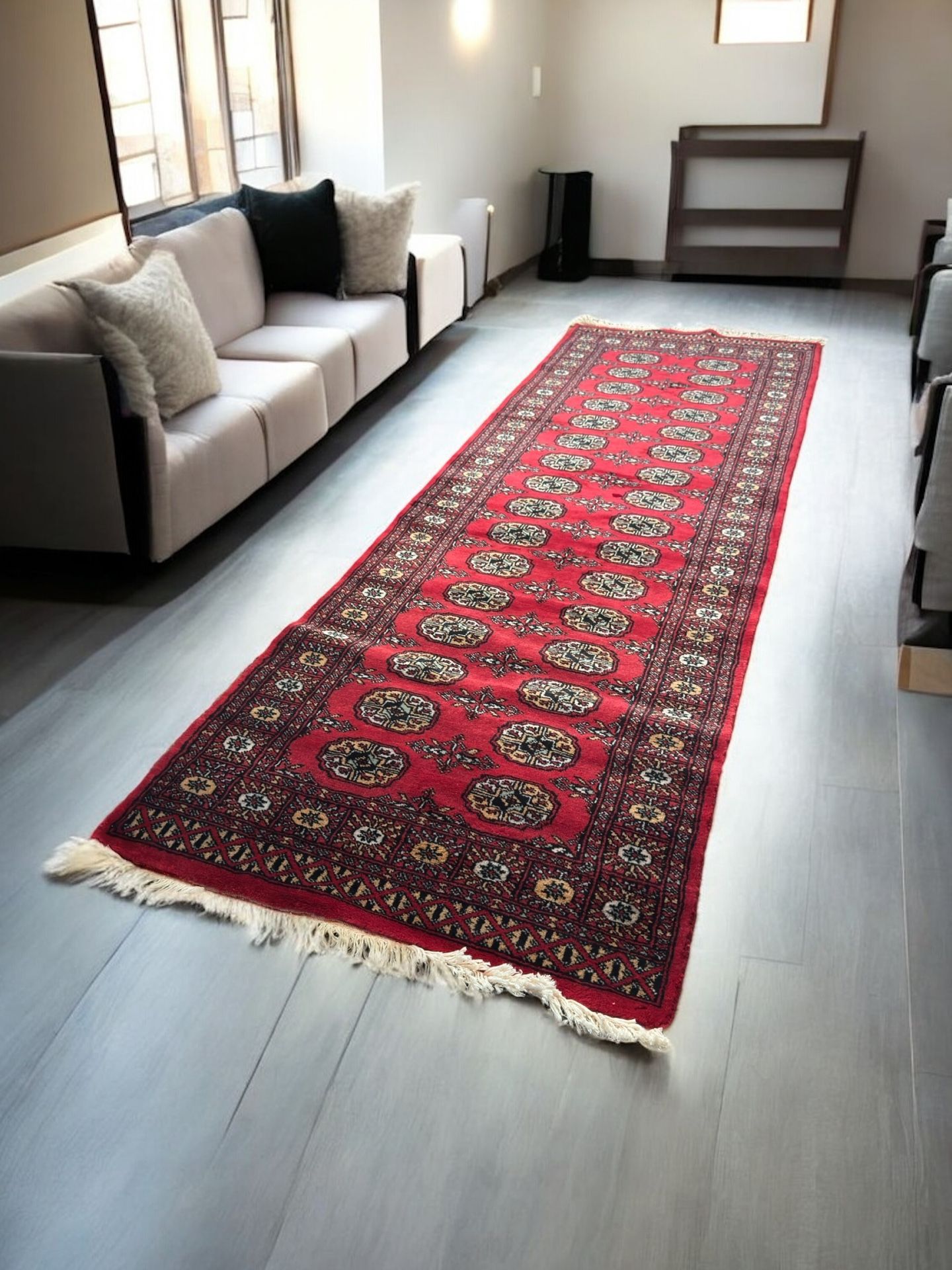 Highest Offer Takes! | New Mori Bokhara Runner - 2.6x7.9 Ft - 100% Wool!