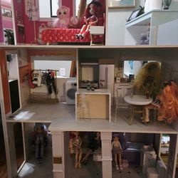  Huge Rainbow High Bundle: 3-Story Wooden Dollhouse, Pool, Closet & 8+ Dolls