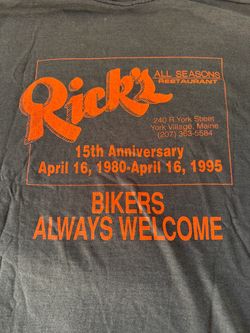 Vintage Harley Davidson T-shirt - All Bikers Welcome