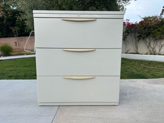 3 Drawer Metal Filing Cabinet (36” W x 40 3/8” H)