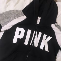 pink victoria secrets zip up