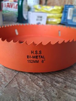 6" hole saw .