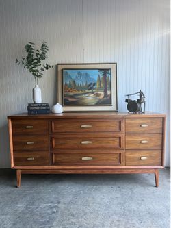 Mid Century Modern Walnut Dresser