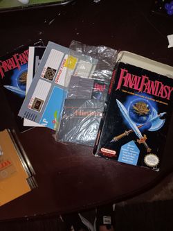 Final Fantasy NES Complete in Box and zelda 1 and 2