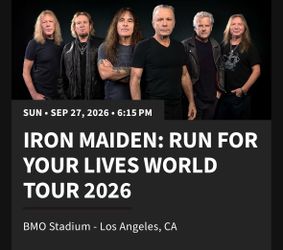 IRON MAIDEN PIT TICKET 9/27