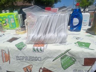 Bulk White Plastic Forks