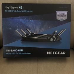 2016 Netgear Nighthawk X6; AC 3000 Tri-Band WiFi Router