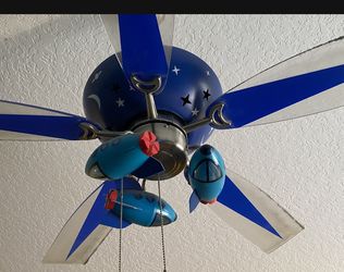Ceiling fan Star Ship Theme With Night Light/ Lot More