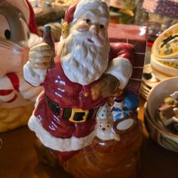 Coca-Cola Santa Cookie Jar Perfect Condition 