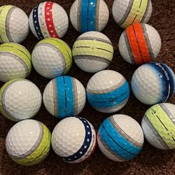16 5A Taylormade Tour Response Stripe Golf Balls One Free 4A