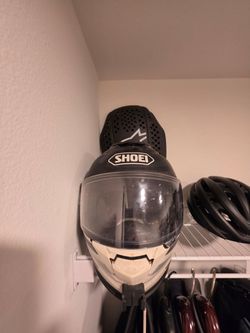 Shoei moto helmet with sena headset