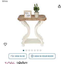 Accent Wood End Table