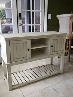 Rustic Wood Console Table Sideboard Buffet Farmhouse