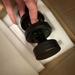 12 Sets If Matte Black Door Knobs