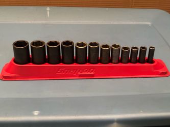 Snap-on Tools  12 pc 3/8" Drive 6-Point SAE Flank Drive® Deep Impact Socket Set (5/16-1")
