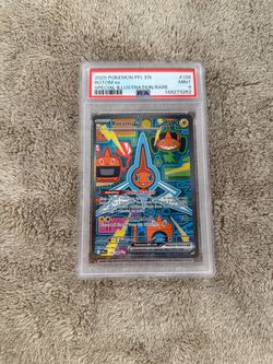 2025 POKEMON PFL EN-PHANTASMAL FLAMES #126 ROTOM EX SPECIAL ILLUSTRATION RARE PSA 9