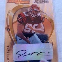 Justin Smith Autograph card