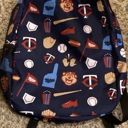 MLB Minnesota Twins Backpack New In Excellent Condition