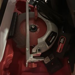 Parkside 20V cordless circular saw 2 Extra Batteries/charger/case Included 