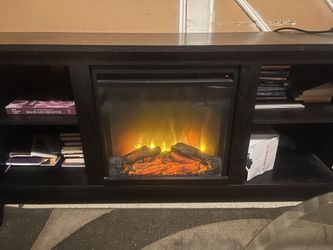 Tv Stand With Fire Place Real Heat 