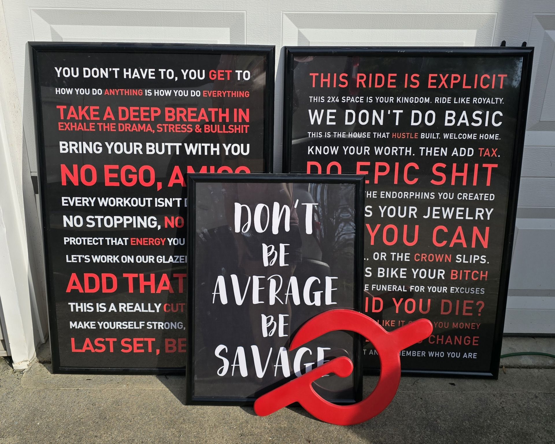 Peloton gym wall art