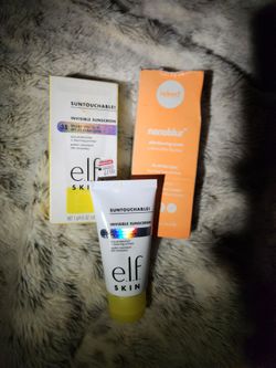 3-Piece Beauty Lot - 2x e.l.f. Suntouchable SPF 35 + Indeed Labs Nanoblur