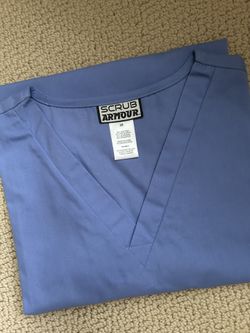 Women’s 2X Light Blue Scrub Top by “Scrub Armour” NEW!