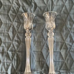 Crystal Candle Holders 10”