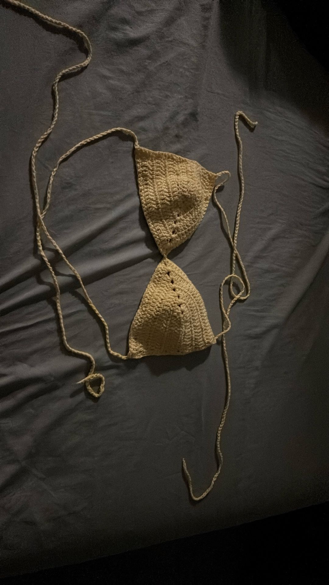 Yellow Crochet Top(medium)