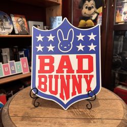 NFL Bad Bunny 🏈 Handcrafted Plaque 11” X 8.5”