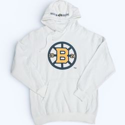NHL Boston Bruins hoodie Mens white medium Originals Hoodie NWOT