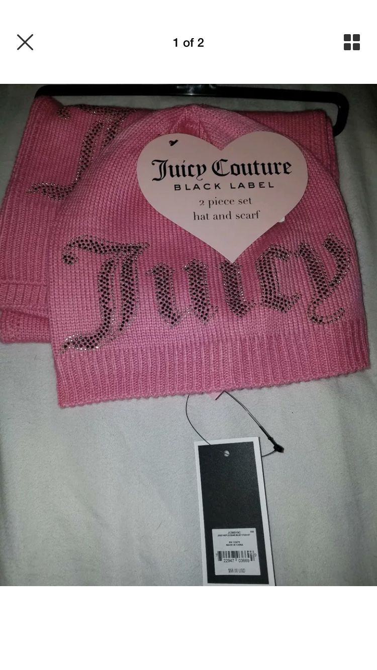Juicy hat and scarf set
