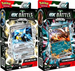 2 Pokemon TCG ex Battle Deck Bundle Houndoom ex & Melmetal ex Sealed Box Lot