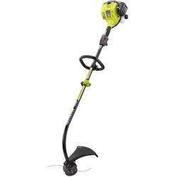 RYOBI 2-Cycle 25cc Curved Shaft String Trimmer – 17”  