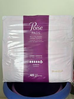 NEW Poise Pads Long Length Ultimate