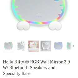 Impressions Vanity Hello Kitty 2.0 Wall And Desk Mirror Bluetooth Speakers Plays Music!!!! New Model 