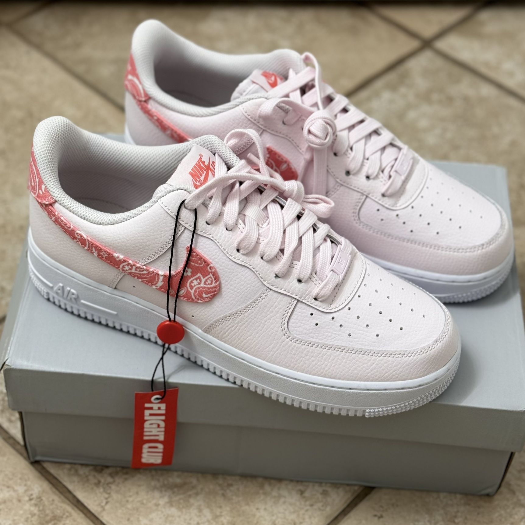 Nike W Air Force 1 ‘07 (Pink Paisley) W11.5/M10