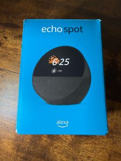 Amazon Echo Spot (2024 Release) Smart Alarm Clock with Alexa - Brand New