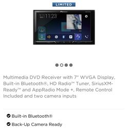 Pioneer AVH 601EX Car Radio Touch Screen DVD Player