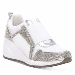 Heily Wedge Rhinestone Sneakers Size 7M