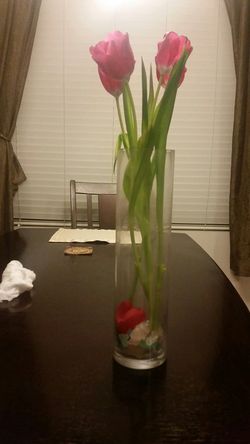 Tall glass vase. I have three different sizes.