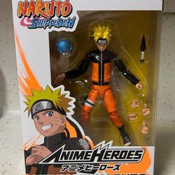 Naruto Shippuden Anime Heroes Uzumaki Naruto - 6" Action Figure Bandai