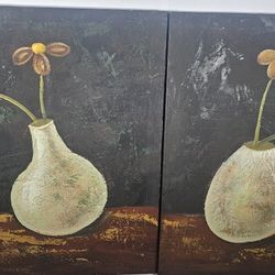 Two Beautiful Pictures for Dinning Room or a Bathroom.  Both for $28.99.    24 x 24
