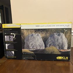 KLH Audio RSP-8  8" 2-Way Landscape Rock Speakers Pair 100 Watt BRAND NEW SEALED