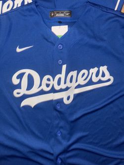 New menās XL Nike LA dodgers blue Jersey