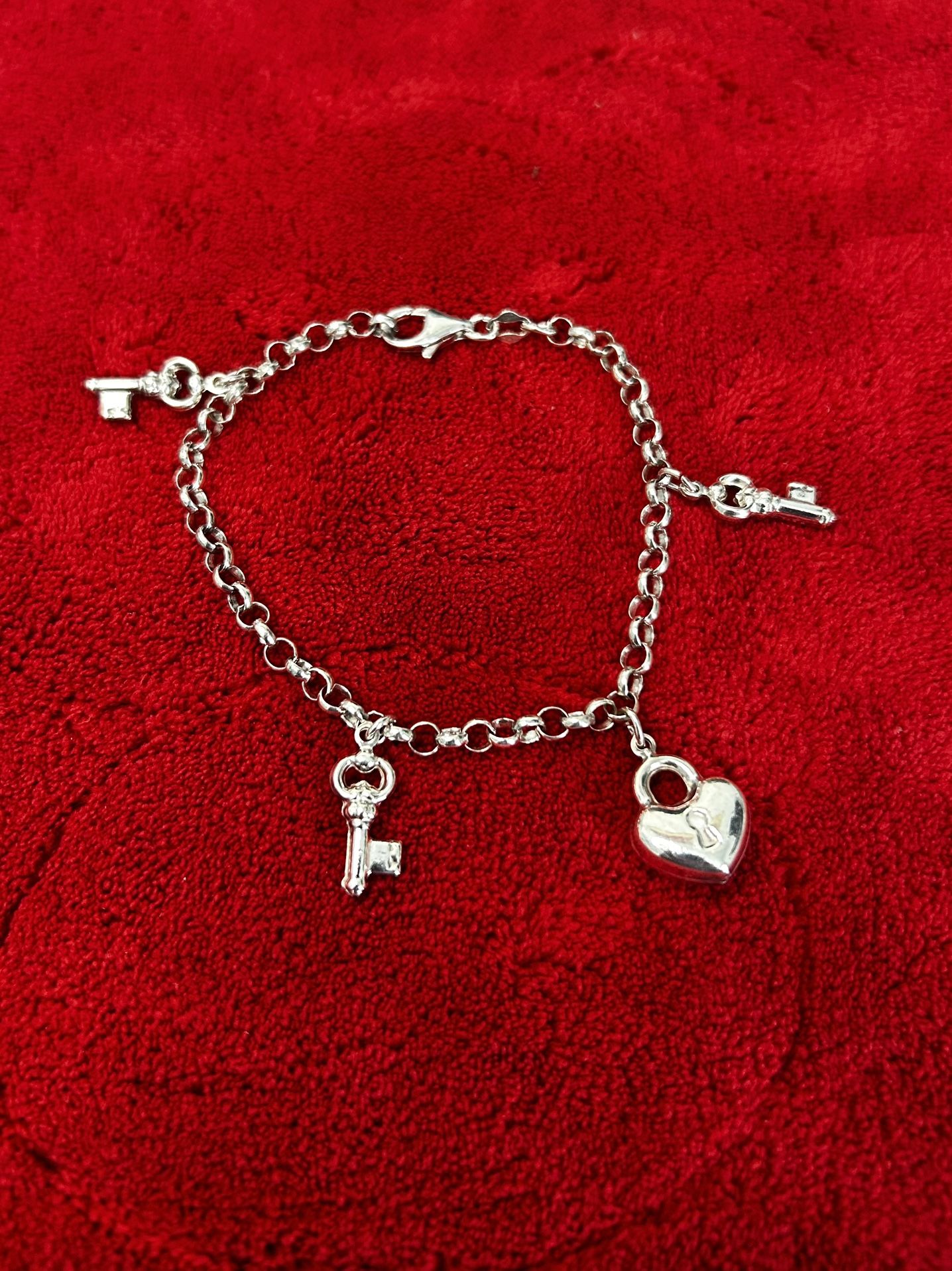 925 Sterling Silver Charm Bracelet