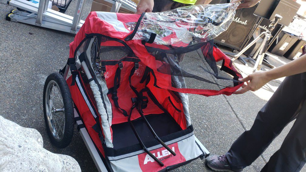 Allen deluxe bike child trailer, stroller